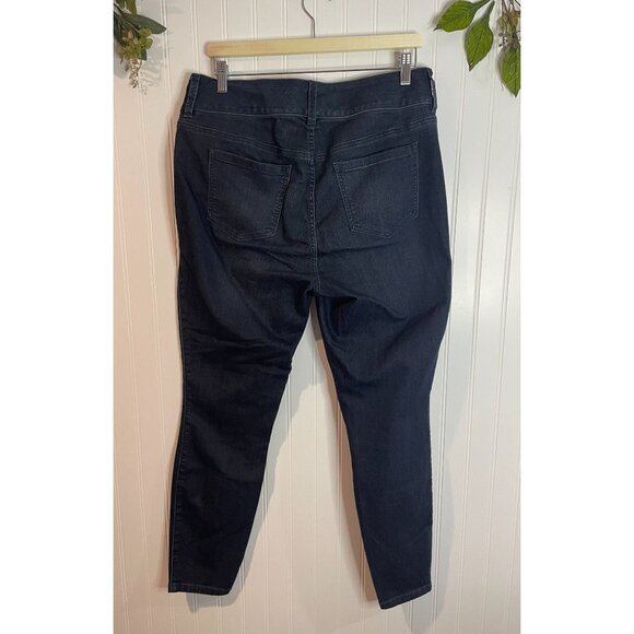 Torrid Denim Dark Wash Jeggings 14R Stretch Cotton Blend Skinny Fit Womens Pants - Picture 2 of 13